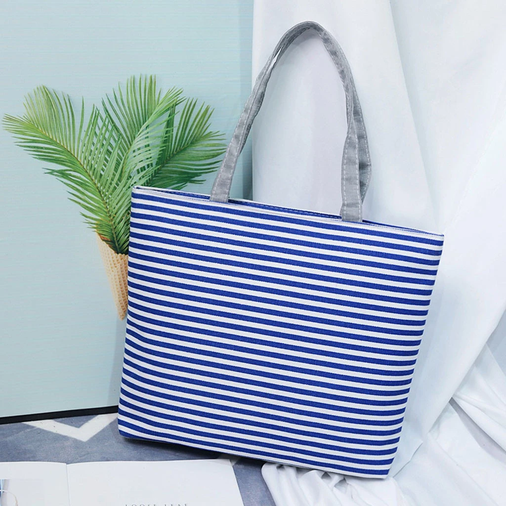 Fashion Durable Women Student Canvas Tote Single Shoulder Bag Tote Check Plaid Female Flax Eco Reusable Shoulder Shopper 820