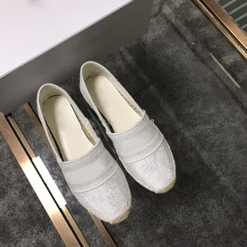 

Dazzle Flowers Women Espadrilles Designer flat shoes classic Loafers Embroidery Striped letters Loafers shoes slippers multicolo