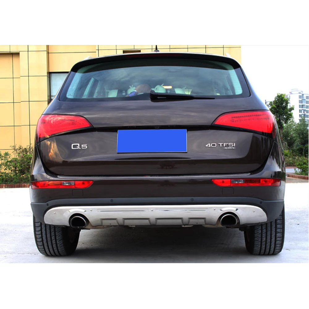 Wotefusi 2 шт Передний Задний бампер протектор из нержавеющей стали для Audi Q5 2013- [QPA680]