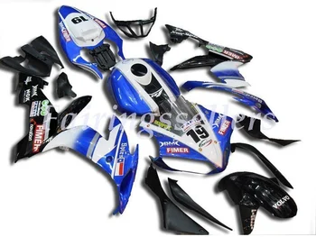 

4Gifts New Injection ABS Full Fairing Fit For Yamaha R1 2004 2005 2006 04 05 06 YZF R1 Full Fairings Kit White blue black