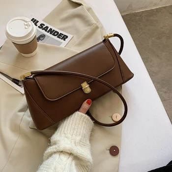 

This Year's Popular Women's Pouches New Fashionable All-match Shoulder Bag Internet Celebrity Underarm Bag Shoulder Messenger PU