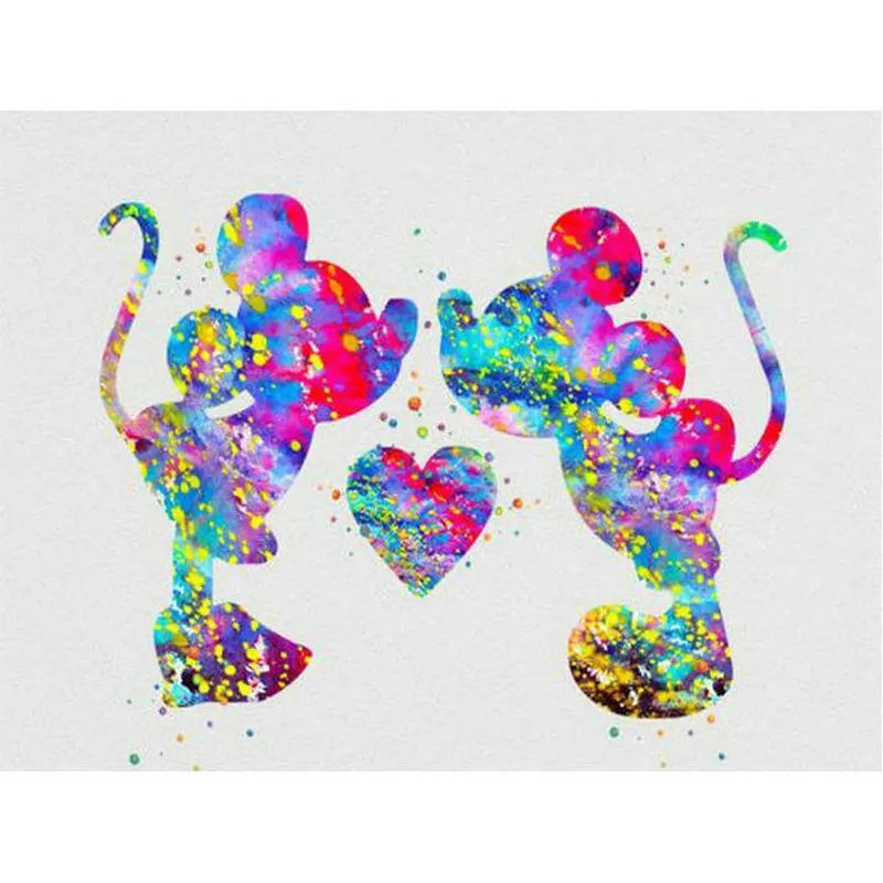 

Diy 5d Diamond Painting Stitch Full Square Diamond Embroidery Disney Picture Mosaic Pattern Rhinestone Pasted Mickey and Minne