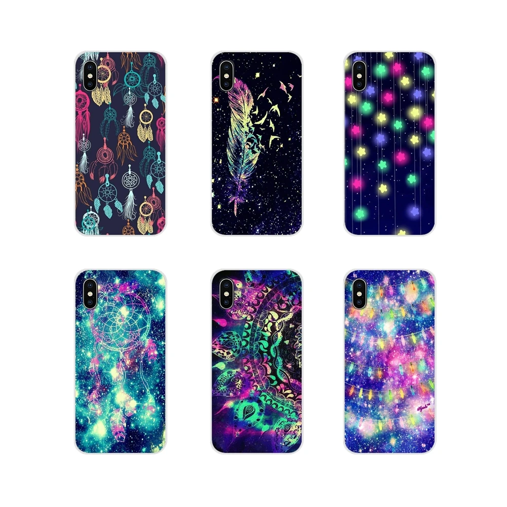 For Huawei Mate Honor 5X 6X 7 7A 7C 8 9 10 8C 8X 20 30 Lite Pro Accessories Phone Bag Case Dream Catcher Feather Stars Christmas | Мобильные