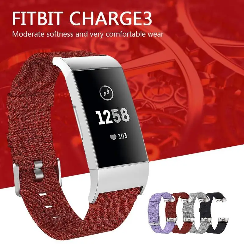 ALLOYSEED 22 мм Тканые нейлоновые сменные часы ремешок для Fitbit Charge 3/huawei 2 Pro GT/Moto 360 2 46/samsung gear S3