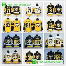 Аутентичные Для Мужчин's Питтсбург Сидни Кросби Evgeni Malkin Фил Кессел Патрик Хернквистом хоккейная кофта