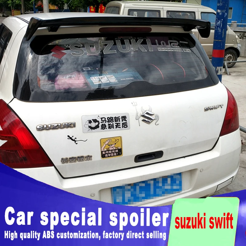 Высококачественный спойлер из АБС пластика для suzuki swift style больших спойлеров с