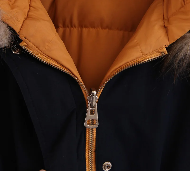 Парка женская зимняя куртка теплый меховой воротник длинные хлопковые повседневные меховые куртки с капюшоном толстые парки куртка Женское пальто