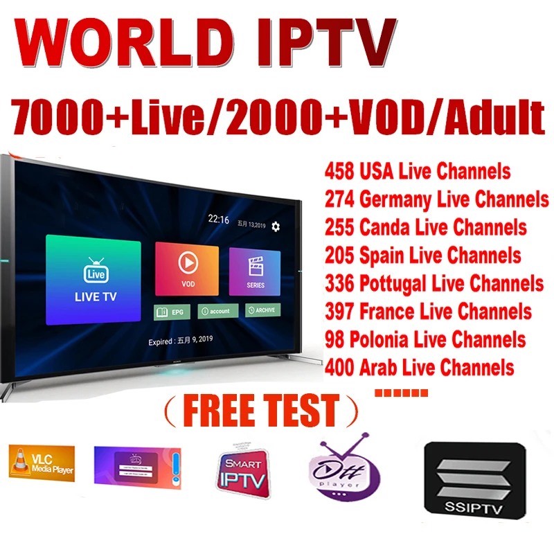 IPTV Spain m3u Subscription Android TV Box 4K IPTV France Portugal 7000+live channels Germany USA Poland Sports adult iptv box