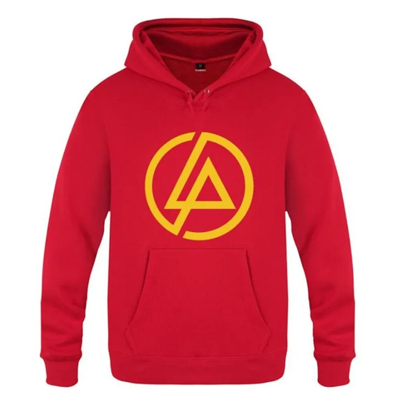 red hoodie 9 Мужские толстовки с капюшоном с логотипом Rock Linkin Park, мужская толстовка с капюшоном в стиле хип-хоп, флисовая мужская толстовка с длинным рукавом, костюм для катания на коньках, пальто Moleton Masculino - Цвет: red hoodie 9