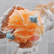 Большой Размеры мочалка-губка сетчатая губка xi ЗАО qiu назад трение Бомбочки для ванны мочалка; мочалка в виде цветка поставки Бомбочки для ванны Полотенца