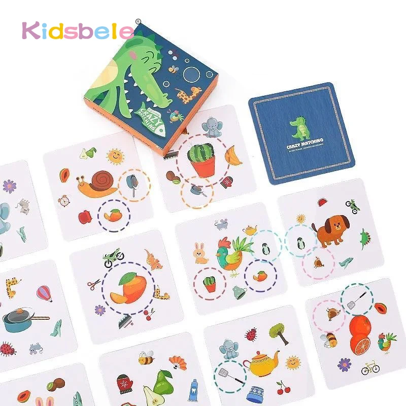 Игра карточная Счастливый крокодил для семейной вечеринки игрушка Find it детей