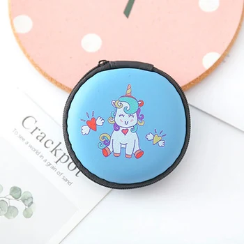 

4 Styles Cute Unicorn Mini Bag Cartoon Coin Purse Kids Girls Wallet Earphone Box Bags Wome Wedding Gift Christmas Gift 8.5*4cm