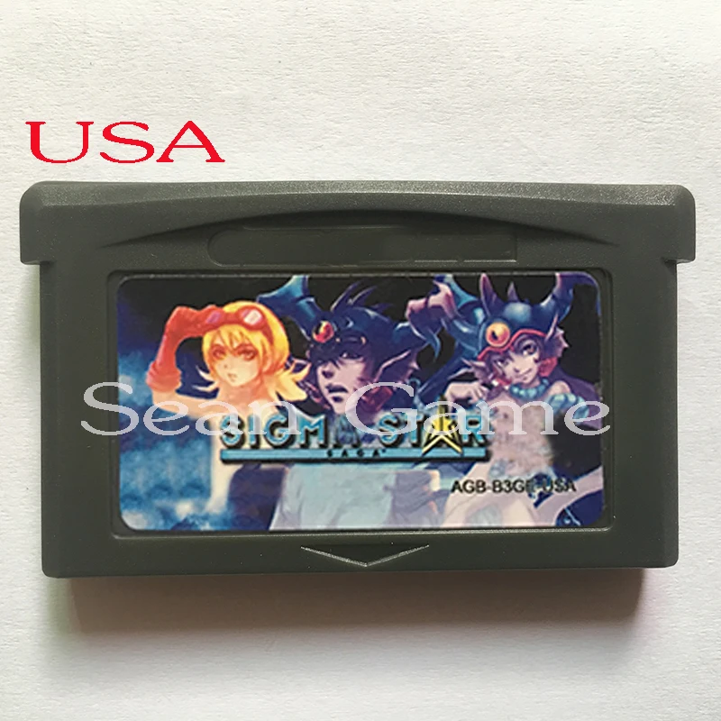 32 Bit USA видео игровая карта-картридж Lovs Hina/Rhythm Heaven/Sigma Star/полностью Металлическая Алхимическая версия - Цвет: Sigma Star