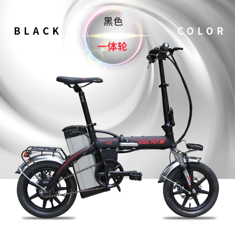 M2 легкий мини складной электровелосипед 48v 10 A 350 W ebike Электрические Мотоциклы E Bike