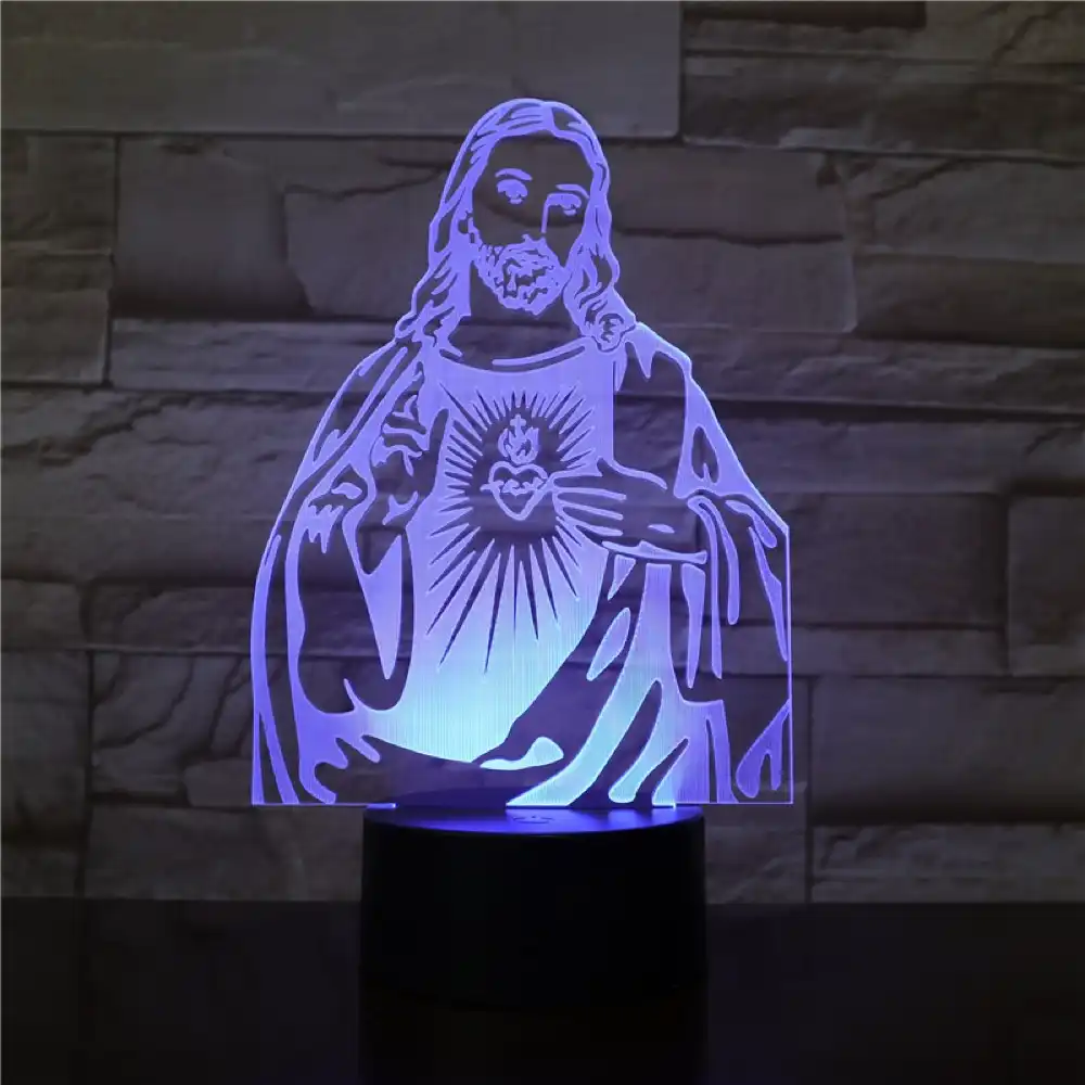 christian jesus 3d lamp novel gift for christians