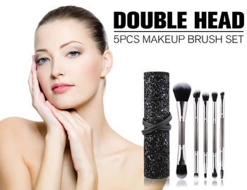 

Daubigny Double Head Makeup Brushes Eye Shadow Lip Make Up Tools Cruelty Free Blending Powder Foundation Cosmetic Brush Set Kits