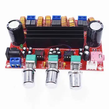 

TPA3116 2.1 Digital Audio Amplifier Board TPA3116D2 Subwoofer Speaker Amplifiers DC12V-24V 2*50W+100W