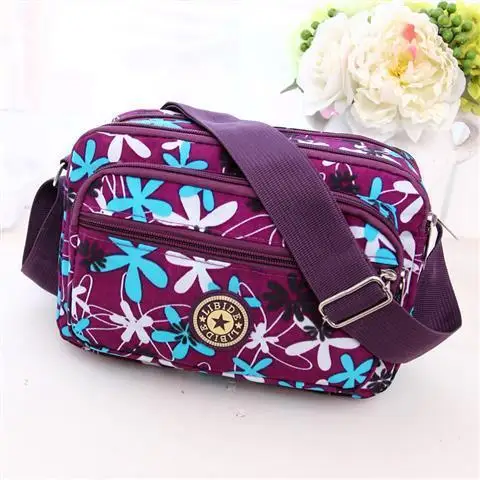 Crossbody Bag Women Shoulder Bag Women Messenger Bag Canvas Multifunction Single Shoulder Female Bag Casual Mobile Phone Bag Summer Tide Mommy Messenger Tote