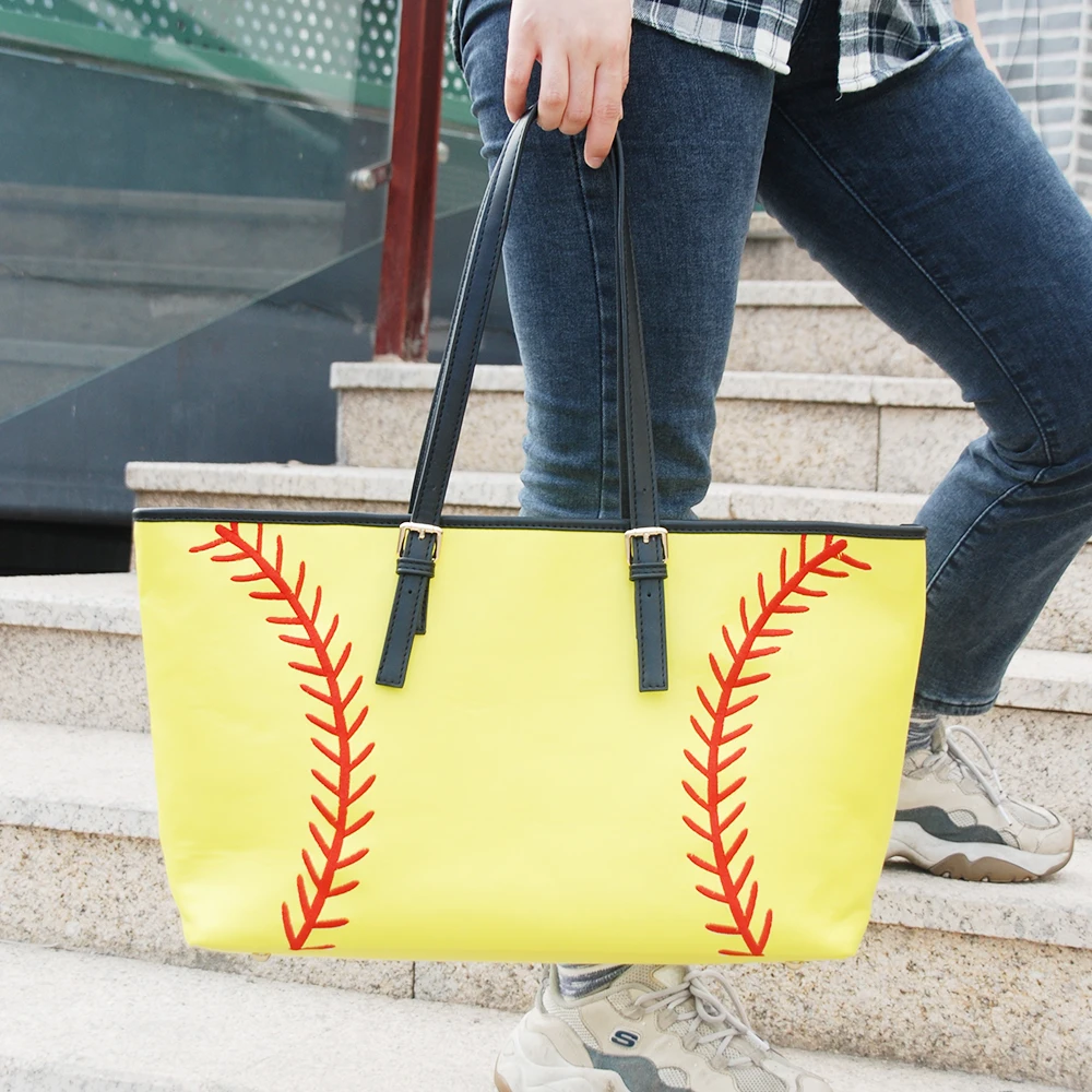 PU BASEBALL TOTE BAGS  (9)