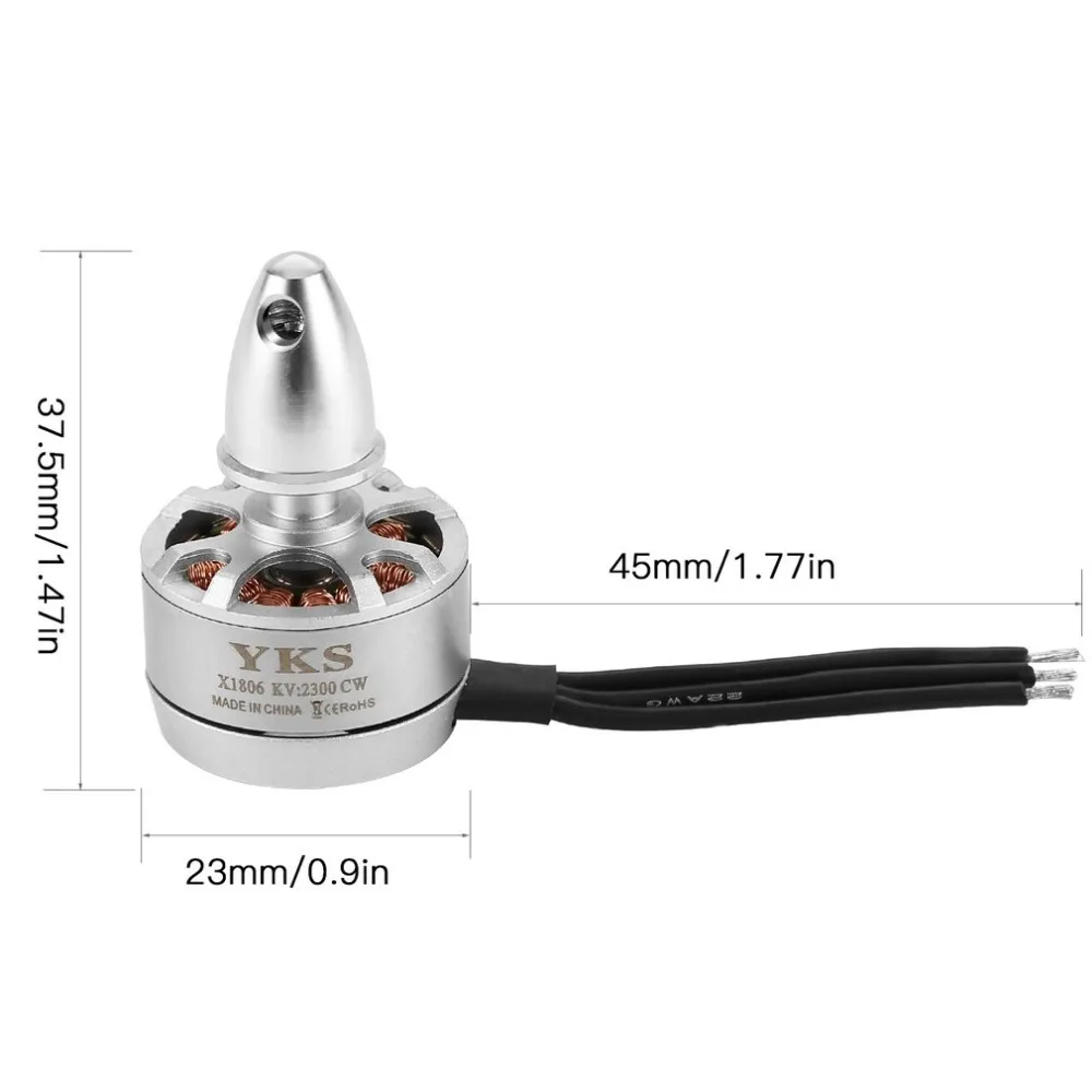 1806 MT1806 2300KV бесщеточный двигатель для FPV 250 QAV мини Квадрокоптер CCW хорошо сбалансированная система всасывания воздуха дизайн компактный