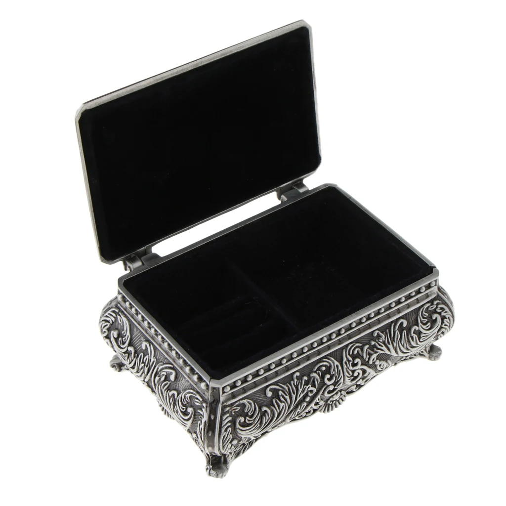 Ancient Egyptian Jewelry Box Queen Princess Vintage Box With Floral Embossed - Image 2