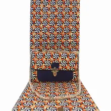 Новинка, африканская Сумочка, кошелек, сумки для женщин, восковая сумка в комплекте, Анкара, хлопок, ткань с принтом для платьев, 6 ярдов Y90907-16