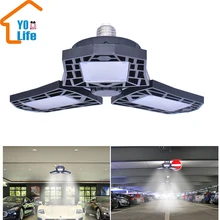 Светодиодный светильник на панели, энергосберегающая лампа E26, светодиодный светильник 40W220V, подвал, складной светодиодный светильник для гаража, деформируемый, регулируемый дизайн на 90 °