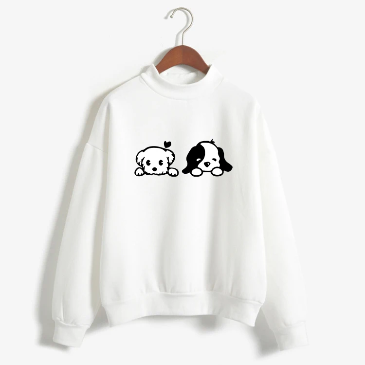 2019 lazy dog women's sweatshirt No cap character print casual pullover cute short coat long sleeve O-neck shirt | Женская одежда