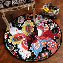 Круглые ковры для гостиной, спальни, коврики, скандинавские геометрические ковры большого размера, ковер для дома, компьютерный стул, пол, дверь, коврик, украшение