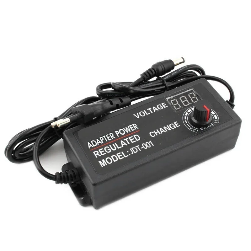 AC to DC 3V-12V 3V-24V 9V-24V Adjustable Power Adapter Universal Power Supply Adaptors With Display Screen of Voltage Regulated