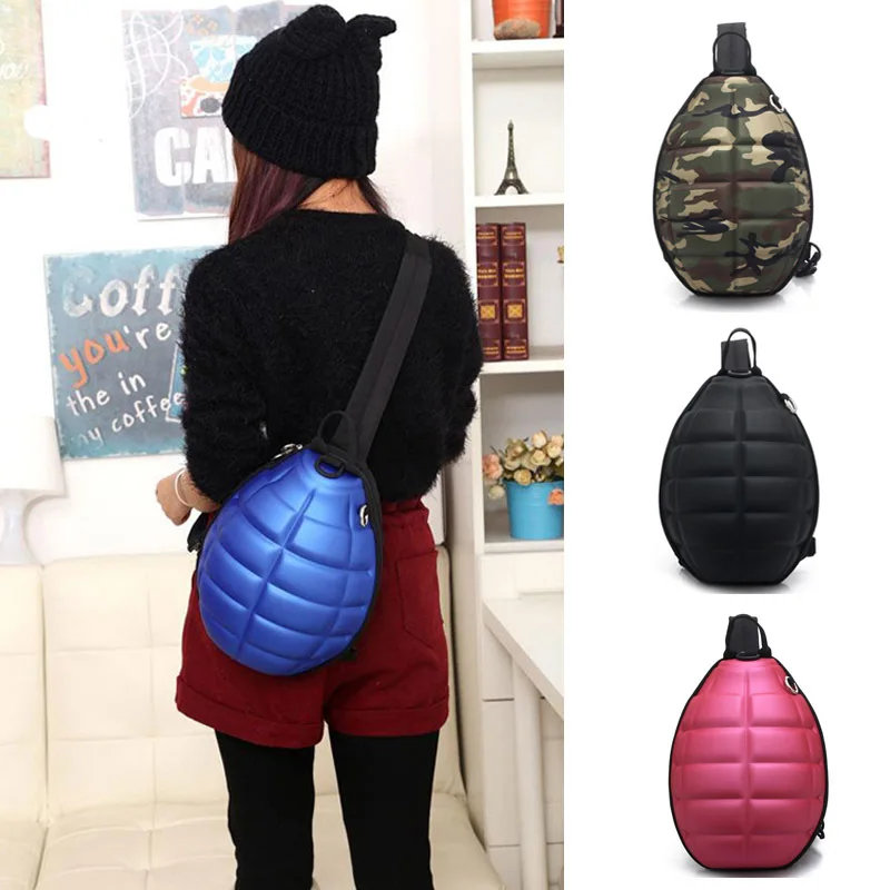 

Fashion Cool Children Single-shoulder Bag Fashion Plug-on Transmitter Single Backpack Grenade School Bag Bomb Shell of Turtle WO