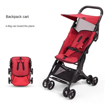 

Installation Free Lightweight Fashion Baby Carriage Four Wheel Cart Aluminum Alloy Trolley Children Car