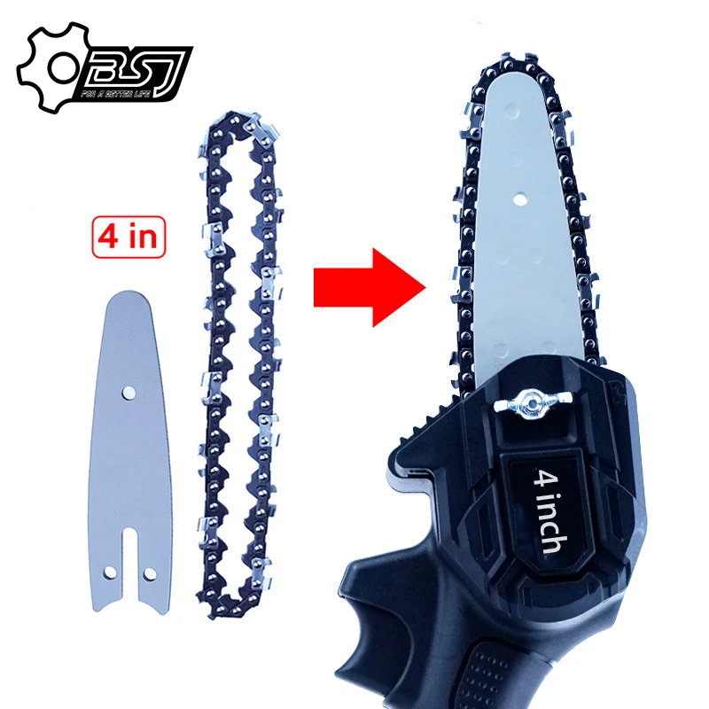 

4-дюймовая мини стальная цепная пила ChainGuide пластина со звездочкой электрическая пила аксессуар замена Электрическая цепная пила цепь