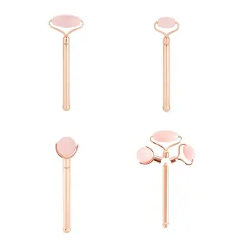 

Jade Pink Face Slimming Roller Facial Massage Anti-wrinkles Eye Neck Lifting Skin Care Beauty Tool