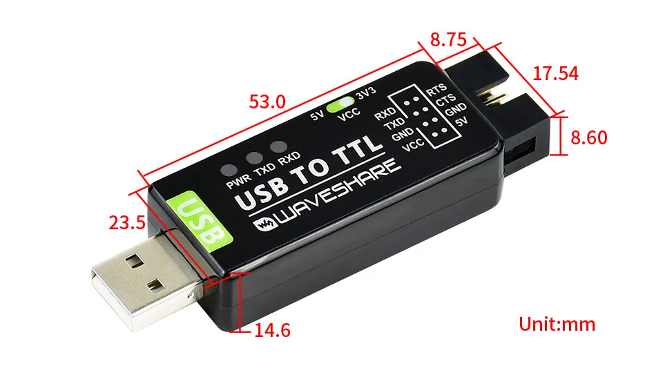 Industrial USB to TTL Converter FT232RL/CH343G - Multi-Protection, System Support, Stable Transmission, LED Indicators Description Image.This Product Can Be Found With The Tag Names Computer Cables Connecting, Computer Peripherals, Industrial usb to ttl converter, PC Hardware Cables Adapters