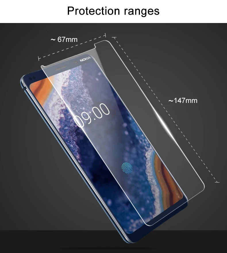 Для Nokia X7 6,2 7,2 7,1 Plus 8,1 Nokia 9 Pureview Nokia X71 защитная пленка IMAK Прозрачная мягкая Взрывозащищенная