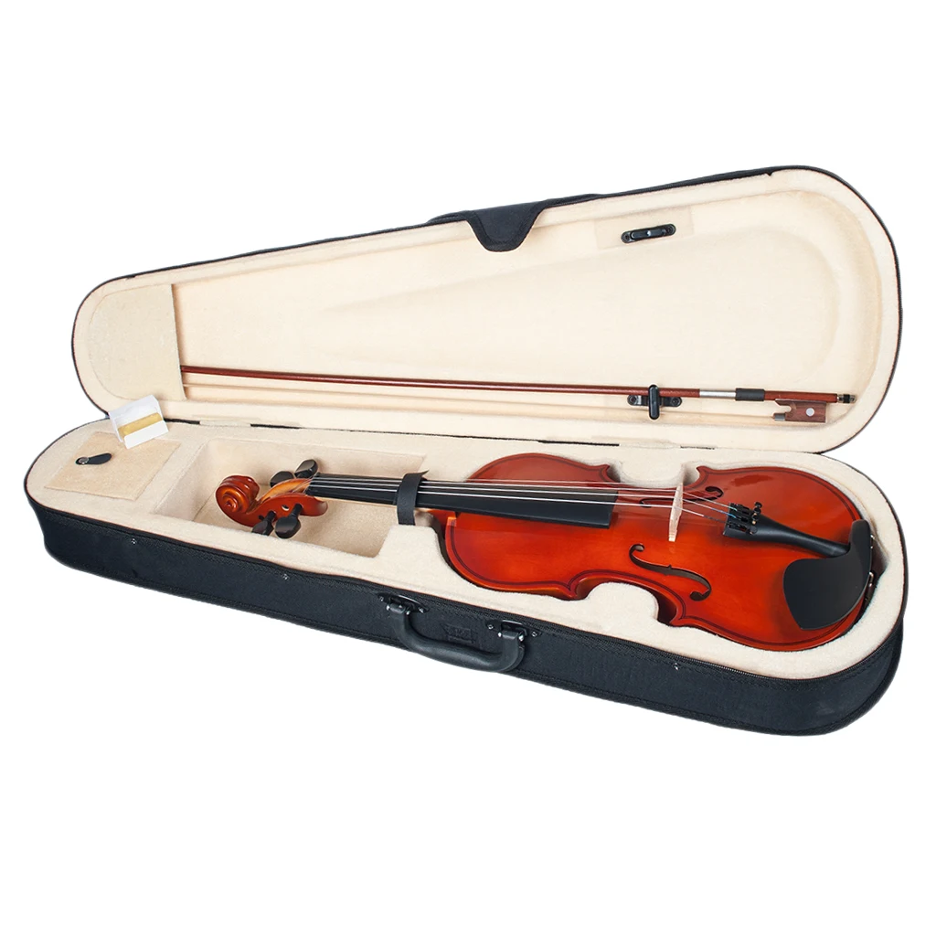 

Polished Solidwood Acoustic Violin Fiddle Size 3/4 for Beginners Violinist