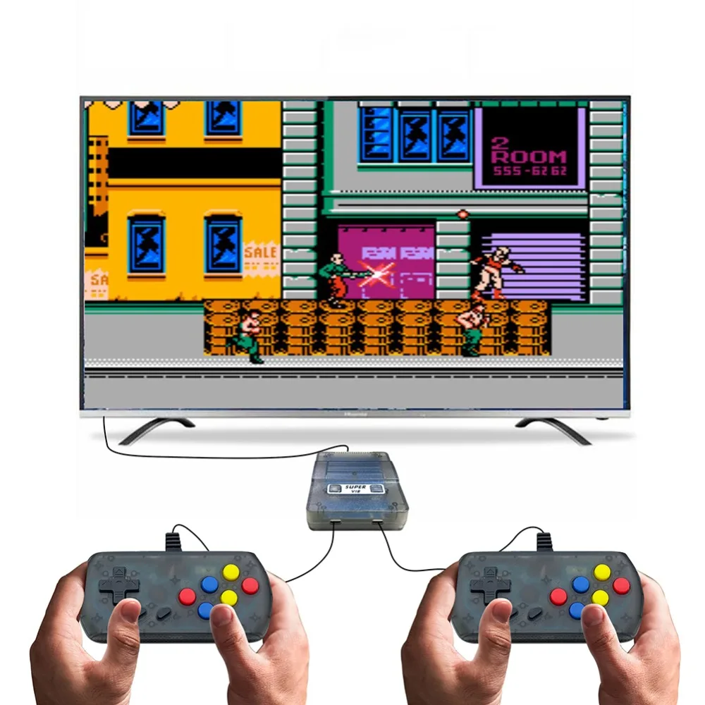 Классическая вибрационная ТВ игровая консоль 8 бит Ретро игровая консоль Встроенная 169 игр для ручных игровых плееров игрушки дропшиппинг