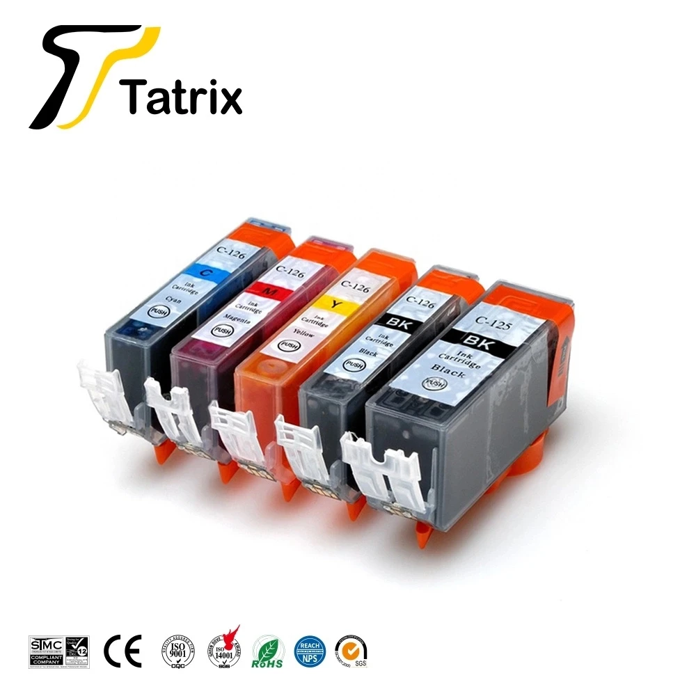 Tatrix совместимый для Canon PGI125 CLI126 чернильный картридж для Canon PIXMA MG6110 MG6210 и т. Д