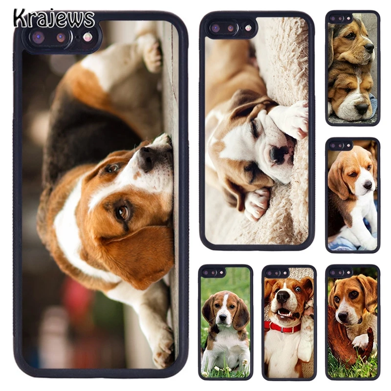 Krajews I love my Beagle Dogs Phone Case Coque For iPhone 5 6S 7 8 Plus 11 12 13 Pro X XR XS Max Samsung Galaxy S6 S8 S9 S10 | Мобильные
