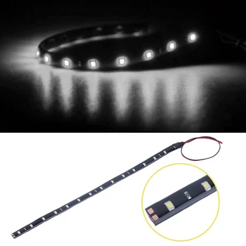 

NEW Waterproof 12V 15LED 3528 SMD UV LED Strip Light For Car Auto Bike Motorcycle Truck Decoration Lighting Flexible Ultraviolet