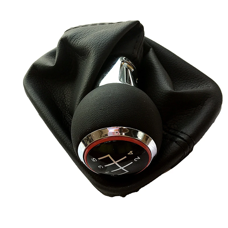 5 gear 6 speed manual mt car shift gear knob with leather knob red caps for audi a3 s3 8p s line sportback car styling gear shift knob aliexpress