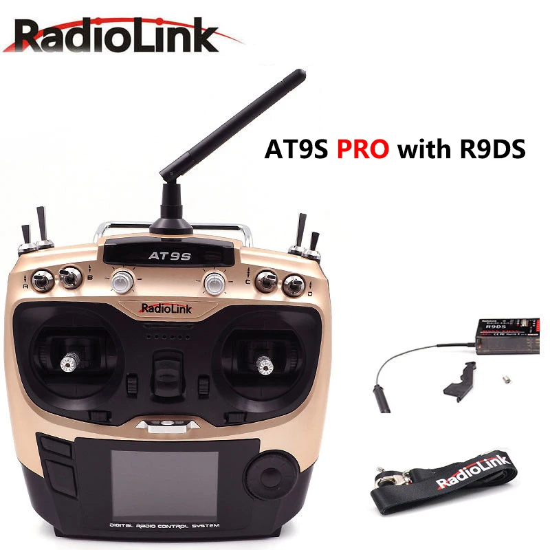 Télécommande RC Radiolink AT9S Pro Avec Récepteur R9 – 10/12 Canaux – Pour Drones, Avions, Voitures Radiocommandées