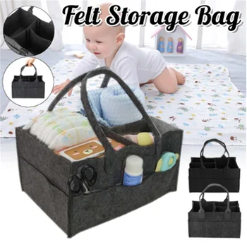 

Baby Diaper Bag Nappy Changing Bag Portable Bottle Cup Holder Maternity Bag Travel Non-woven Stroller Car Organizer Storage Bins