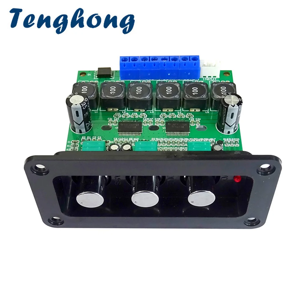 Tenghong TPA3118D2 Sound Amplifier Board 2*30W+60W Digital Power Amplifiers 2.1 Subwoofer Amplificador Audio AMP With Panel DIY