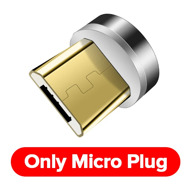 Oppselve Магнитный USB кабель для быстрой зарядки type-C кабель для передачи данных для iPhone 11 Pro Max X XS каво нейлоновый Microusb кабель для Android шнур - Цвет: Only Micro Plug