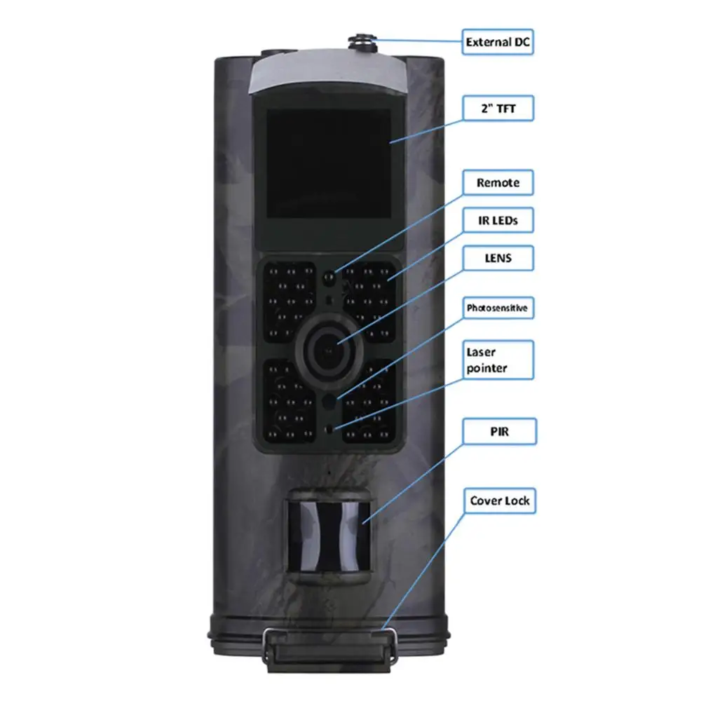 HC-700A 16MP камера ловушка для охоты светодиодный фото ловушка для слежения камера ночного видения видеонаблюдение Дикая камера s - Цвет: as shown