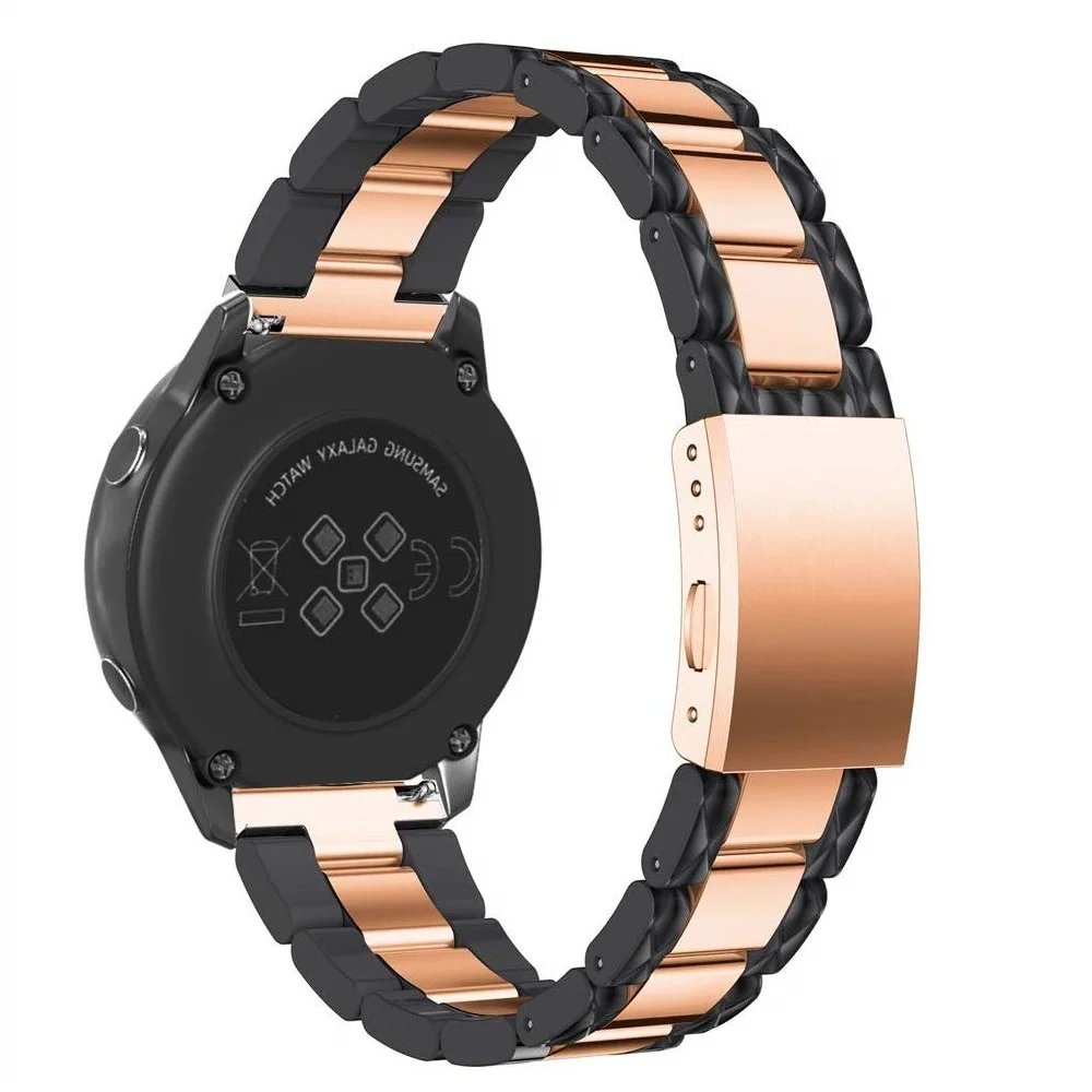 20 мм браслет для Galaxy Watch 42 мм/Active 2 40 мм 44 мм/Vivoactive 3 ремешок для часов металлический браслет ремешок для samsung gear спортивный ремень
