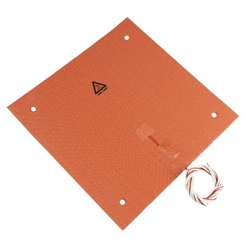

3D Printer Accessories 310 x 310Mm 120V 750W Open Hole Imported Hot Bed Silicone Pad With Glue Temperature Resistance For Cr-10