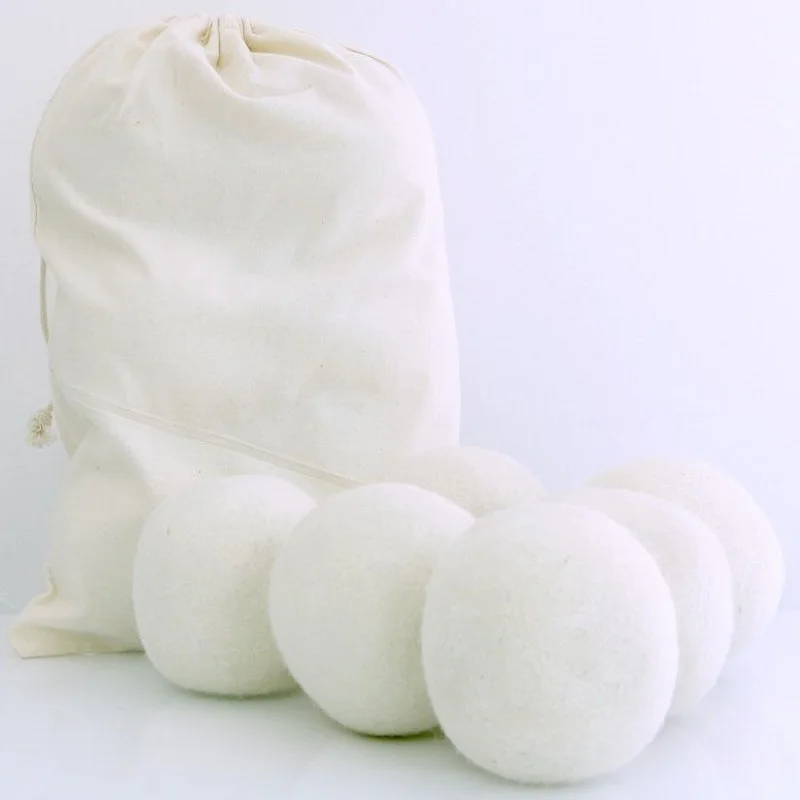 6 PCS/LOT Handy Laundry Sheep Wool felt Dryer Balls Laundry Balls